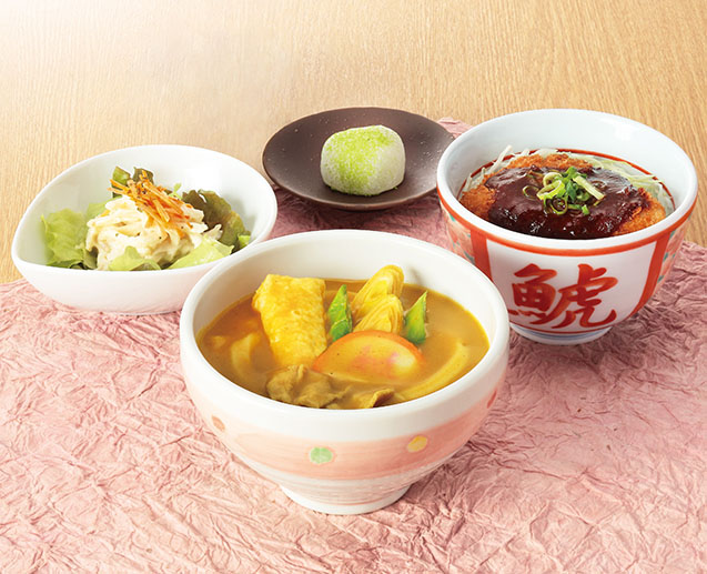 カレーうどんと選べるミニ丼セット